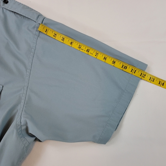 Cabelas Safari Series Button Front Short Sleeve Mens Shirt Sz 5XL Tall - Picture 6 of 10